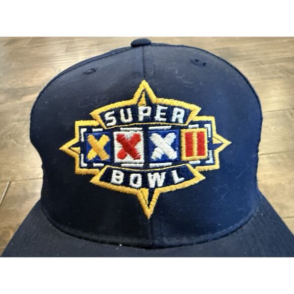 Vtg Sports Specialties Blue NFL 1998 Super Bowl XXXII San Diego Snapback Hat - Picture 3 of 11
